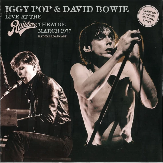 Iggy Pop &amp; David Bowie ‎– Live At The Rainbow Theatre March 1977 [Radio Broadcast] (LP, Bootleg, Pink vinyl)